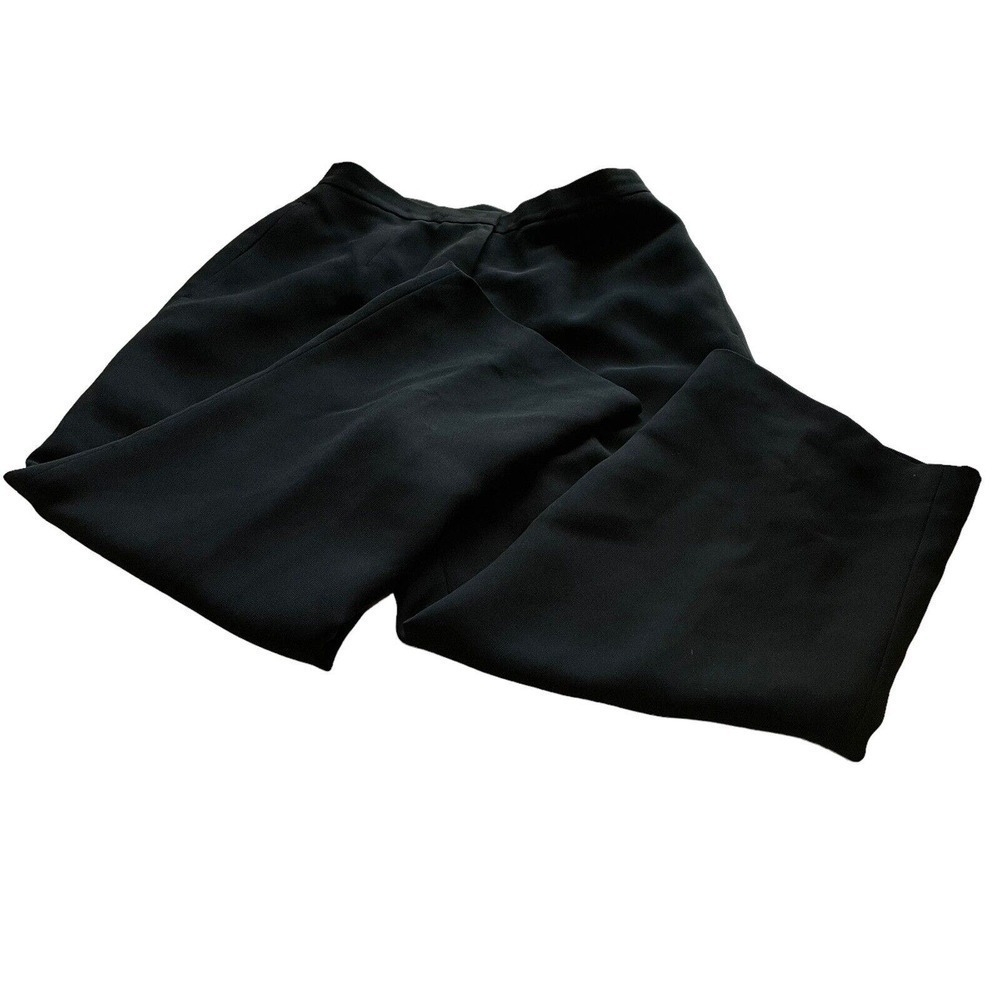 Dress Pants G Essentials Women's Black Cropped Wide Leg Fully Lined Size 4 P